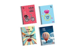 CADERNO CAPA DURA 15 MATERIAS 240 FOLHAS NEW LIFE - ASTRAL