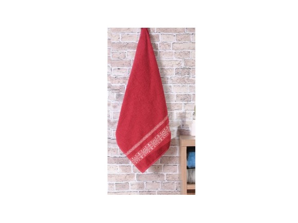 TOALHA DE ROSTO UNIQUE 50X70CM VINHO - BENE CASA