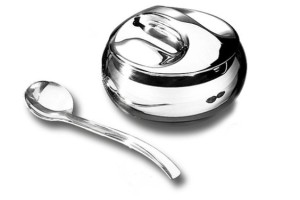 AÇUCAREIRO AÇO INOX COM COLHER - TRAMONTINA