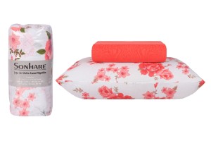 JOGO DE CAMA QUEEN MALHA ALGODÃO ROLINHO 3 PÇS 1,98X1,58CM 30CM ALT SONHARE - SULTAN