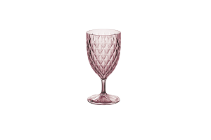 Taça Para Água Suco Acrílico Glamour 380ml Rosa - Plasútil.