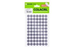 ETIQUETAS ADESIVAS MULTIUSO PRATA 420 UNIDADES - COLACRIL