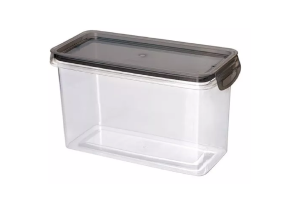 PORTA MANTIMENTOS HERMÉTICO RETANGULAR TRAVA MAIS CRISTAL 1,9L - PLASUTIL