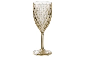Taça Para Vinho Água Suco Glamour 330ml Citrino - Plasútil