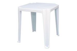MESA QUADRADA BRANCA - PLASTMASTER