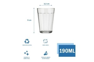 COPO AMERICANO TRADICIONAL 180ML - MARFIM