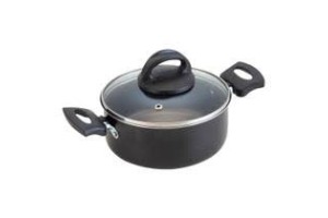CAÇAROLA 24CM COM TAMPA DE VIDRO BENE CASA
