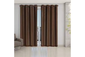 CORTINA BLACKOUT COM VOIL LISO BEMBER PREMIUM 2,80MX1,60M TABACO -  EDDI CASA